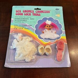 Vintage Good Luck Troll Doll Fun clothing and accessories New